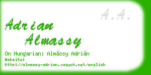 adrian almassy business card
